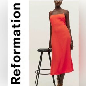 Reformation Dover dress in Hot Day-